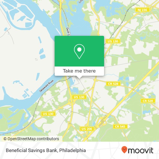 Mapa de Beneficial Savings Bank