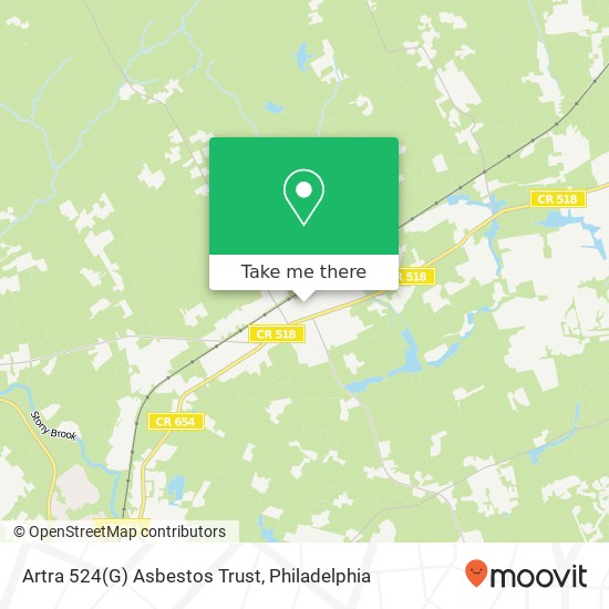 Mapa de Artra 524(G) Asbestos Trust