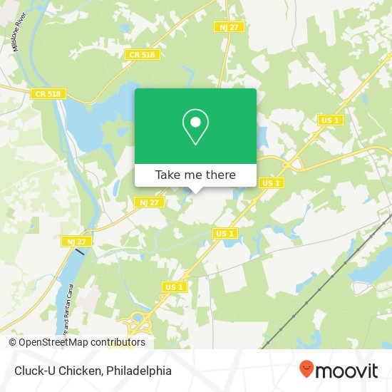 Cluck-U Chicken map