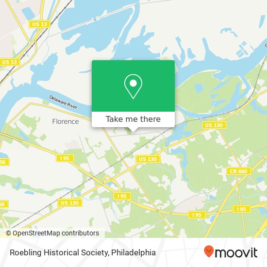 Mapa de Roebling Historical Society