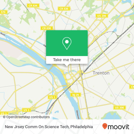 Mapa de New Jrsey Comm On Science Tech