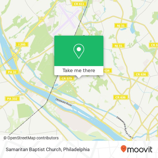 Samaritan Baptist Church map