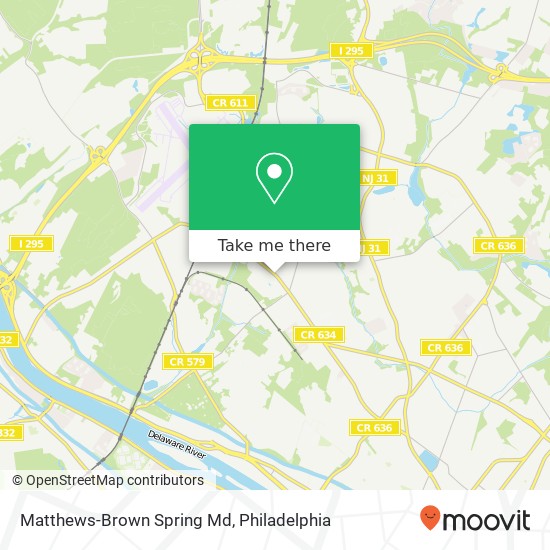 Matthews-Brown Spring Md map