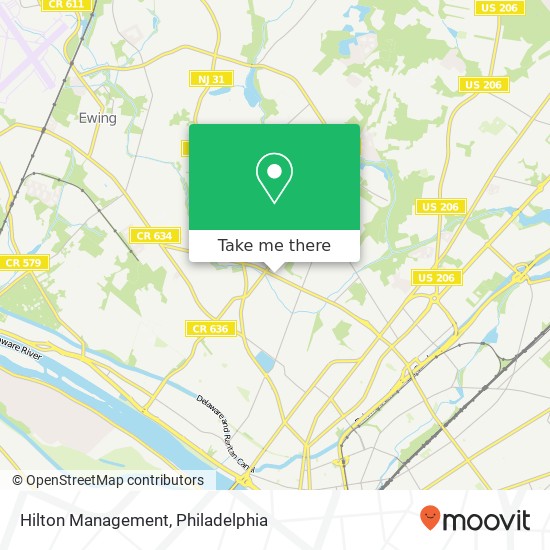 Hilton Management map