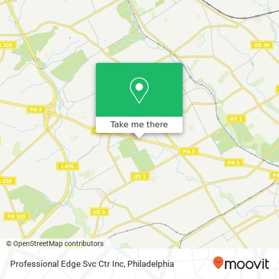 Professional Edge Svc Ctr Inc map