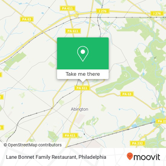 Mapa de Lane Bonnet Family Restaurant