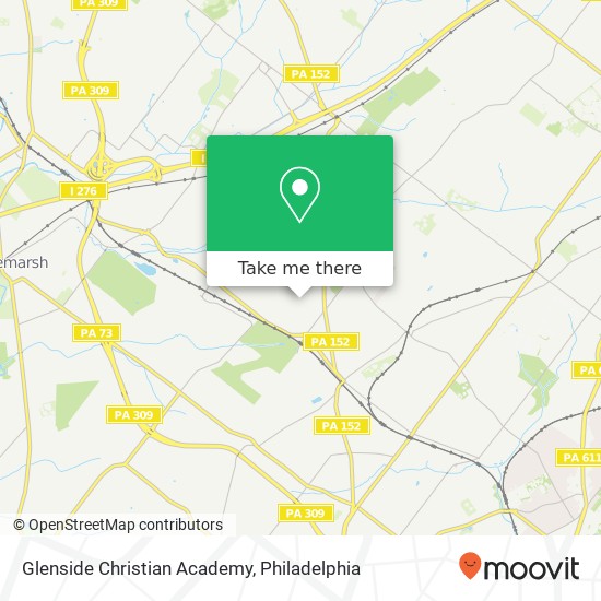 Glenside Christian Academy map