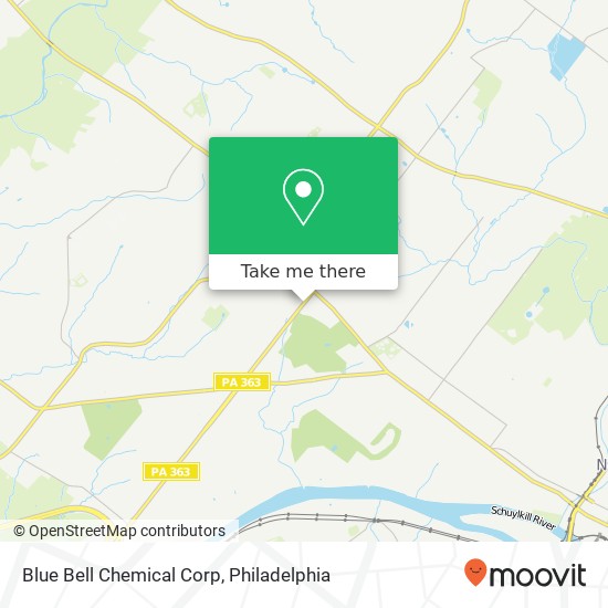 Blue Bell Chemical Corp map