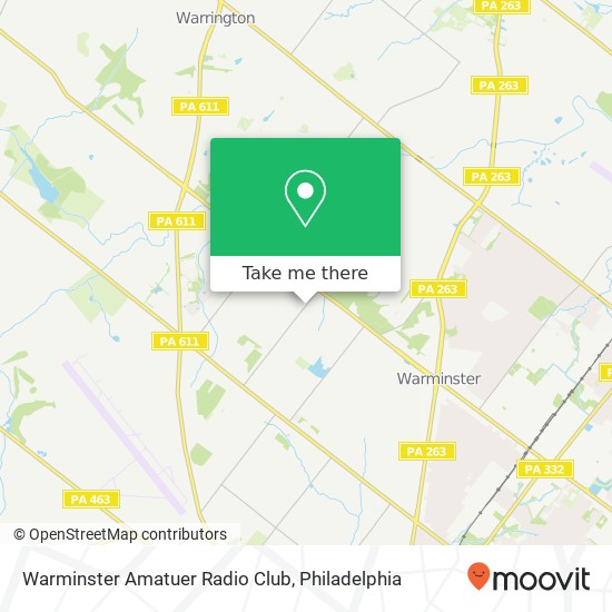 Mapa de Warminster Amatuer Radio Club