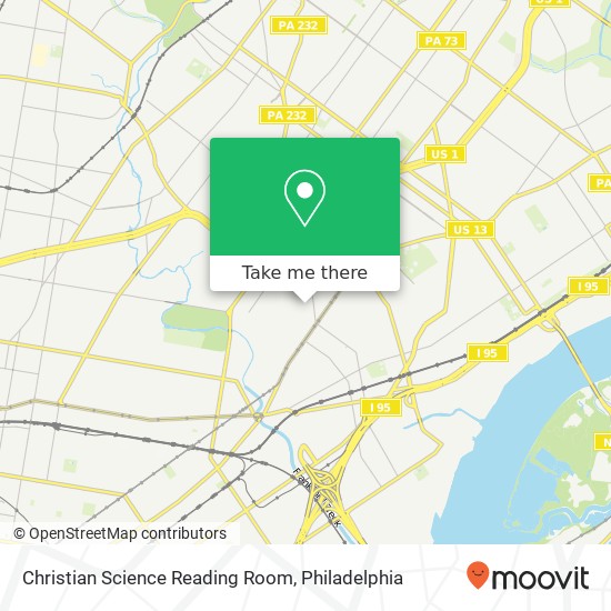 Christian Science Reading Room map