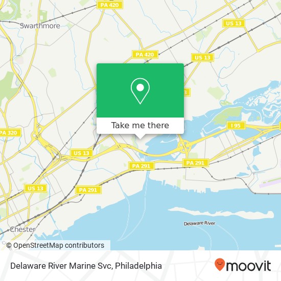 Mapa de Delaware River Marine Svc