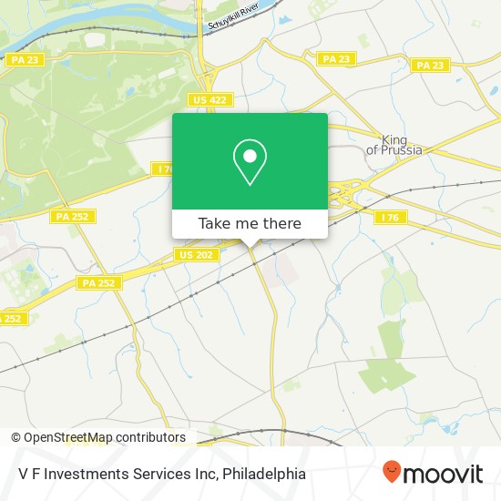 Mapa de V F Investments Services Inc
