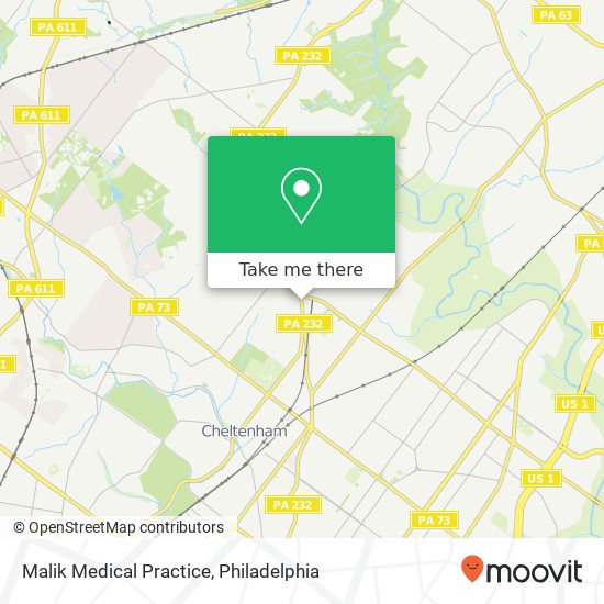 Malik Medical Practice map