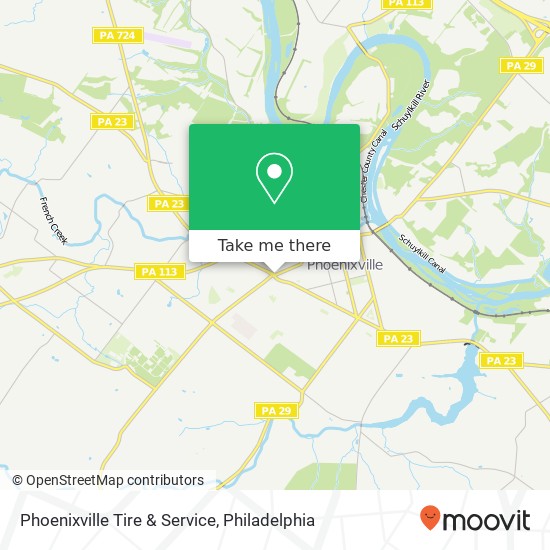 Phoenixville Tire & Service map