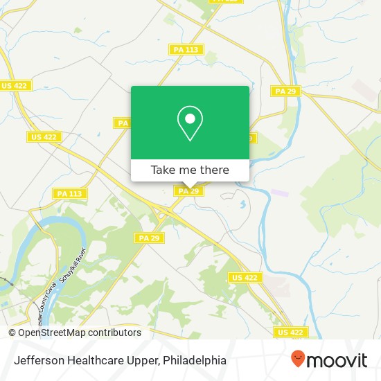 Jefferson Healthcare Upper map