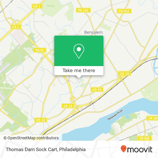 Mapa de Thomas Darn Sock Cart