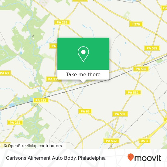 Mapa de Carlsons Alinement Auto Body