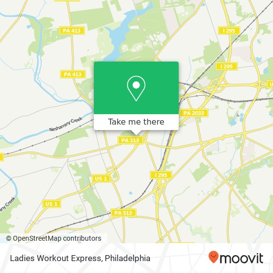 Ladies Workout Express map