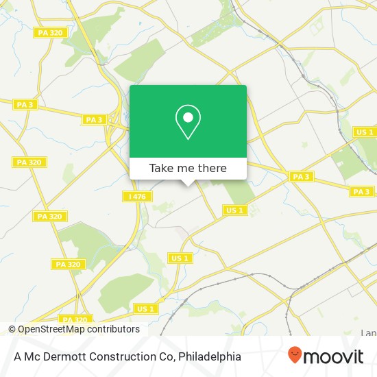 A Mc Dermott Construction Co map