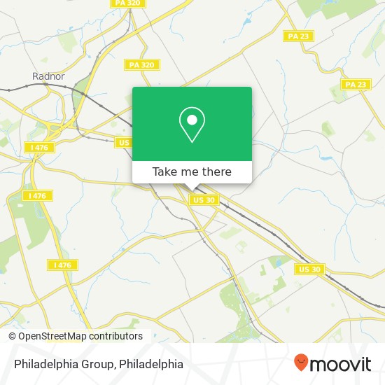 Mapa de Philadelphia Group