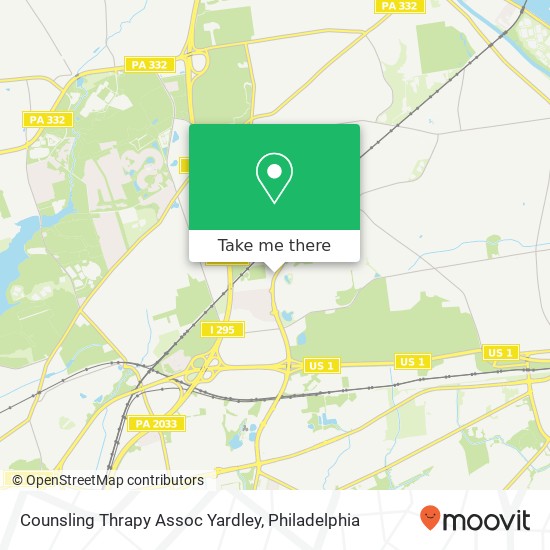 Mapa de Counsling Thrapy Assoc Yardley