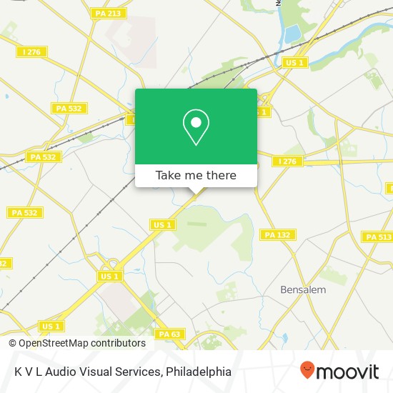 Mapa de K V L Audio Visual Services