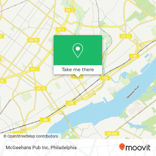 McGeehans Pub Inc map