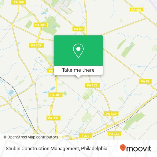Shubin Construction Management map
