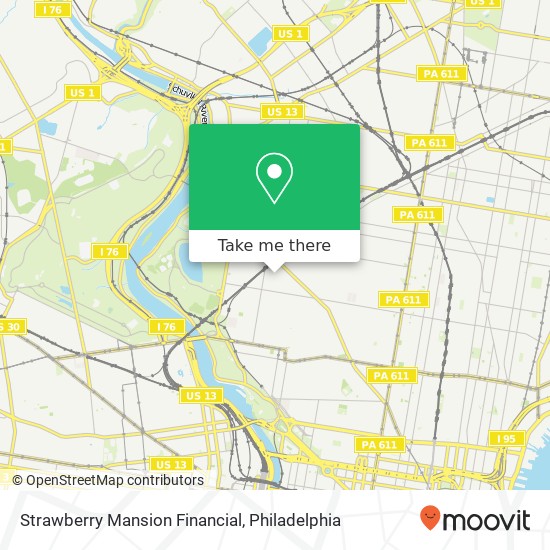 Strawberry Mansion Financial map