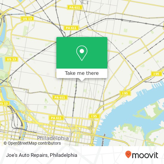 Mapa de Joe's Auto Repairs