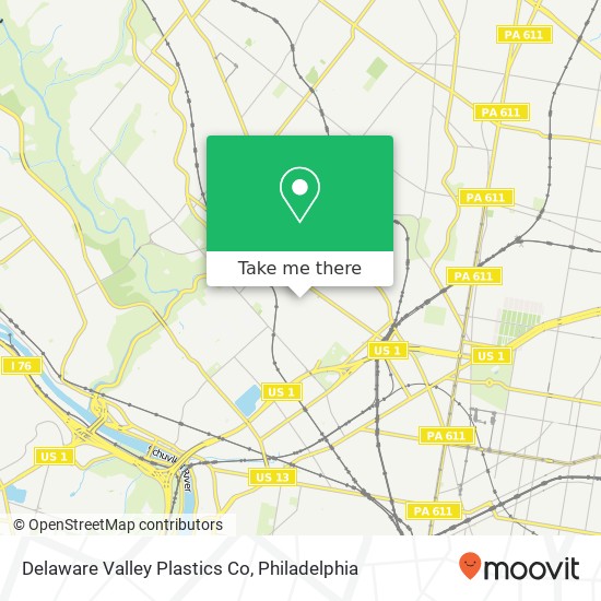 Mapa de Delaware Valley Plastics Co