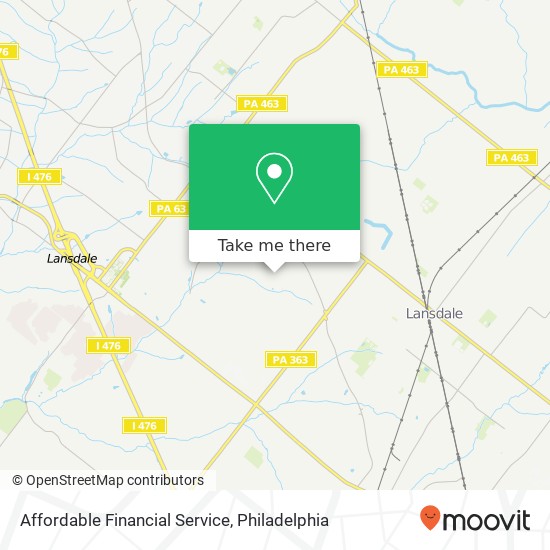 Mapa de Affordable Financial Service