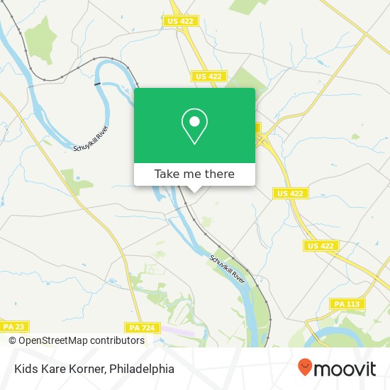 Kids Kare Korner map