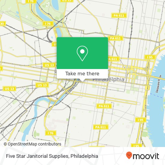 Five Star Janitorial Supplies map