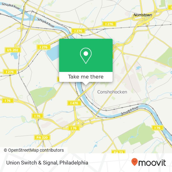 Union Switch & Signal map