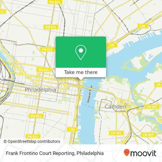 Frank Frontino Court Reporting map