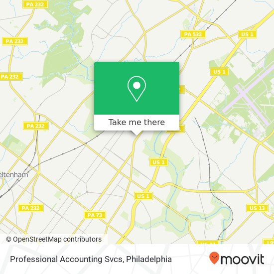 Professional Accounting Svcs map