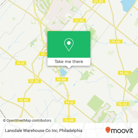 Lansdale Warehouse Co Inc map
