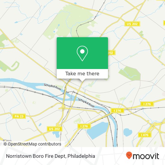 Mapa de Norristown Boro Fire Dept