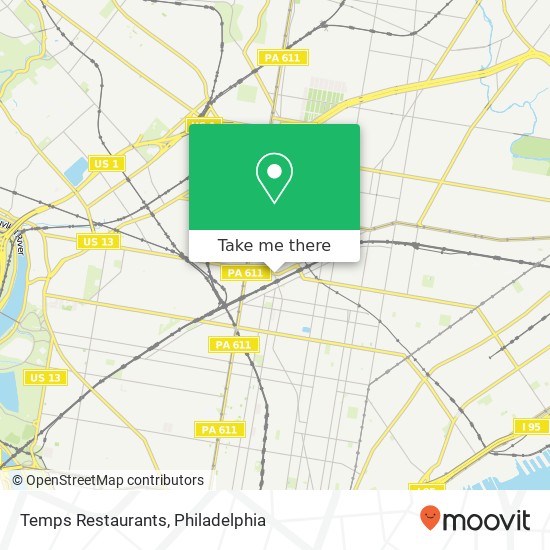 Temps Restaurants map