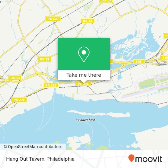 Mapa de Hang Out Tavern