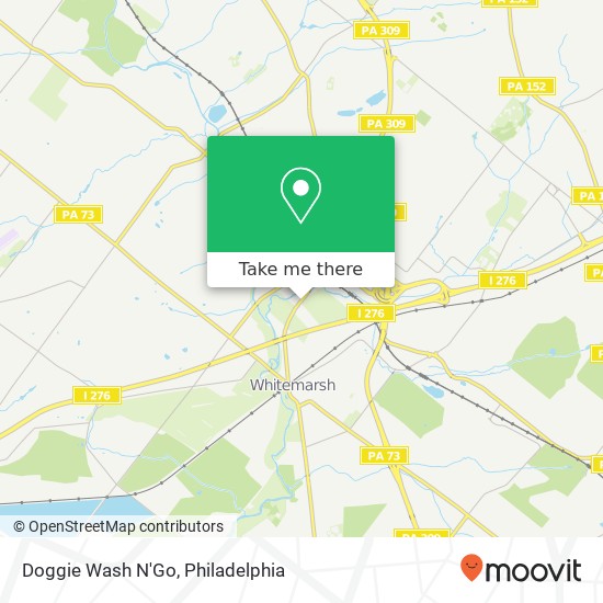 Mapa de Doggie Wash N'Go