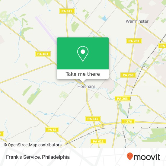 Frank's Service map