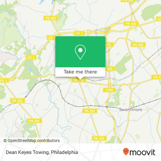 Dean Keyes Towing map