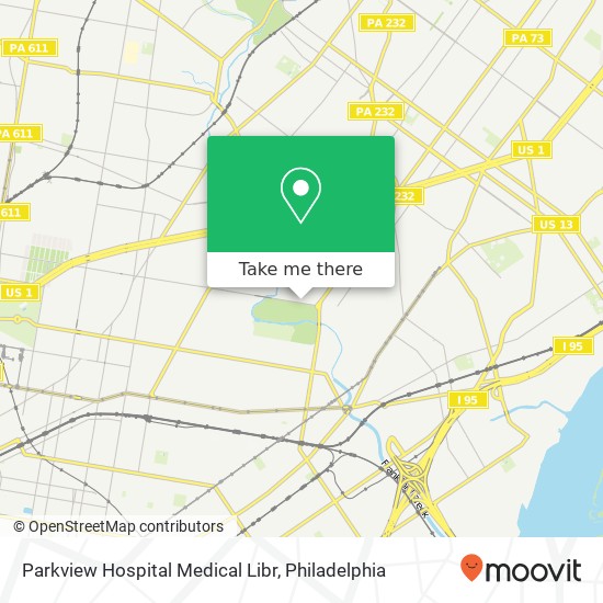 Mapa de Parkview Hospital Medical Libr