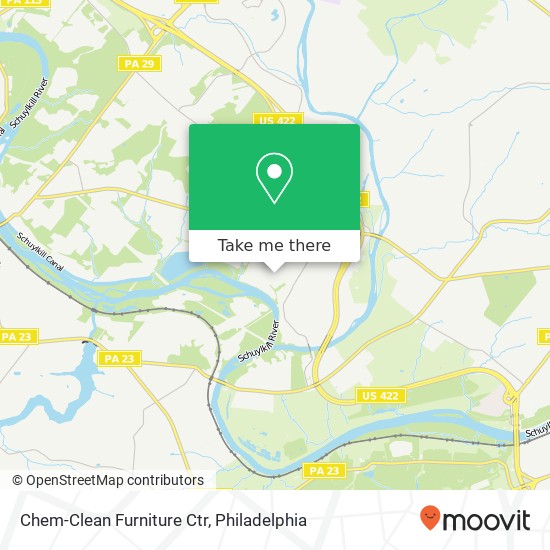 Chem-Clean Furniture Ctr map