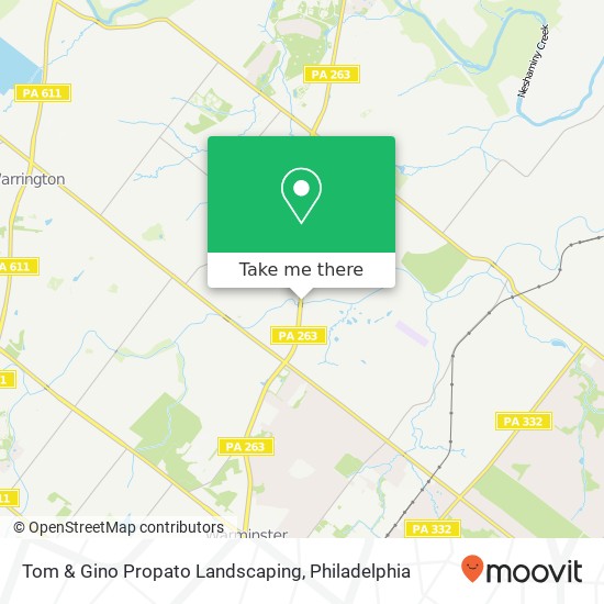 Tom & Gino Propato Landscaping map