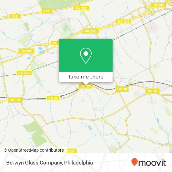 Berwyn Glass Company map