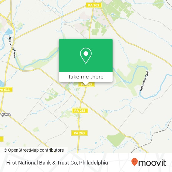 Mapa de First National Bank & Trust Co