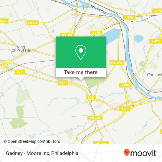 Gedney - Moore Inc map